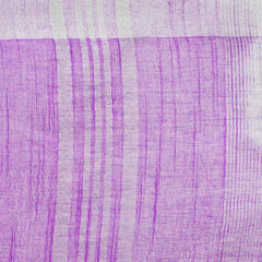 Electric Purple women's Bhagalpuri Handloom Linen Blend Tie-Dye (Sibory Dye) Saree With Running Unstiched Blouse Piece - View 2