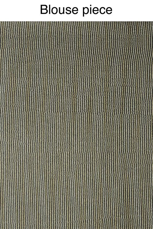 Art Silk Bhagalpuri Handloom Kota Bollywood Striped Saree (Black) - View 2