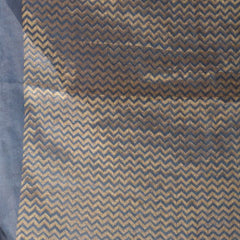 Cotton Tissue Silk Handloom Bhagalpuri Weaving Motif Designer Saree (Gunmetal_Grey) - View 6