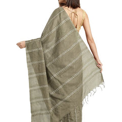 Sage Bhagalpuri women's Kota Art Silk Saree With Blouse Piece