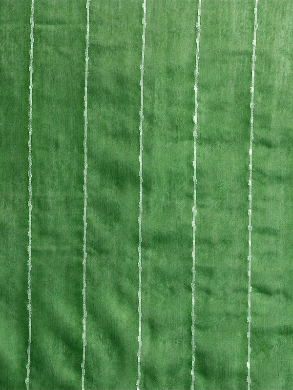 Forest Green women's Kota Art Silk Bhagalpuri Saree With Blouse Piece - View 3