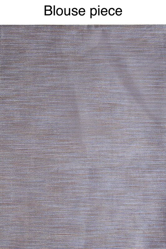 Handloom Art Silk Striped Bhagalpuri Saree (Egyptian_Bue) - View 2