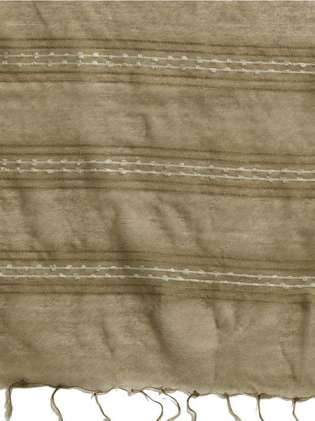 Ecru Bhagalpuri women's Kota Art Silk Saree With Blouse Piece - View 4
