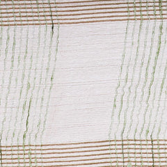Olivine Green women's Bhagalpuri Kota Doria Silk Semi Transparent Saree With Unstiched Blouse Piece - View 4
