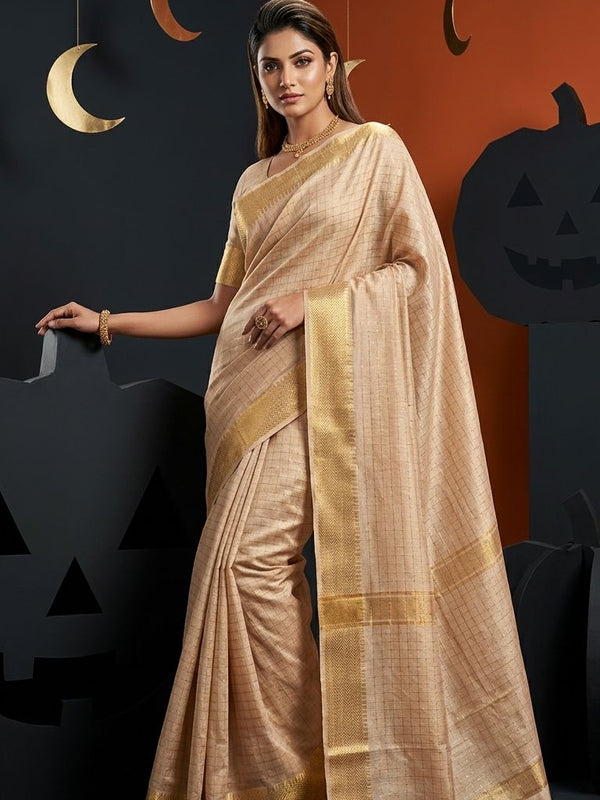 Exclusive Handwoven  Cotton SIlk Mangalgiri Saree With Running Blouse Piece