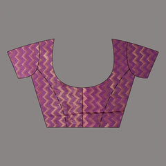 Bhagalpuri Handloom Cotton Tissue Silk Designer Zari Weaving Motif Saree (Rouge_Magenta) - View 5