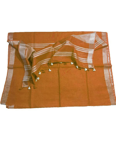 Bhagalpuri Linen Saree With Blouse Piece - View 5
