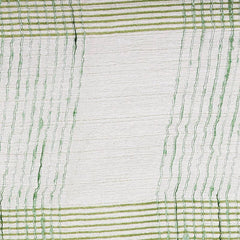 Pistachio Green women's Bhagalpuri Kota Doria Silk Semi Transparent Saree With Unstiched Blouse Piece - View 5