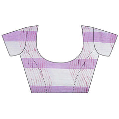 Bhagalpuri Kota Doria Silk Semi Transparent Saree With Unstiched Blouse Piece - View 5