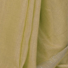 Ecru Green women's Cotton Slub Saree With Blouse Piece - View 3