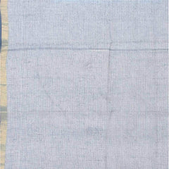 Handloom Art Silk Organza Net Two Dye Blue and Cyan Bhagalpuri Saree - View 2