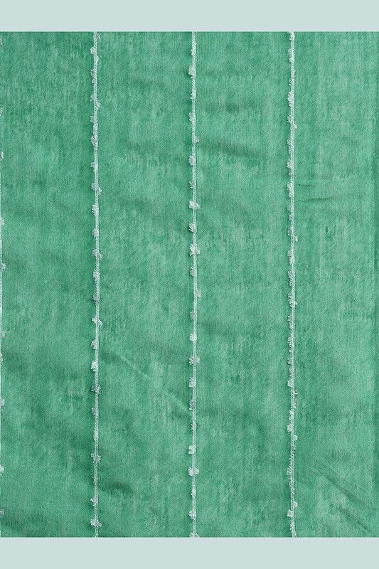 Zomp Turquoise Bhagalpuri women's Kota Art Silk Saree With Blouse Piece - View 4
