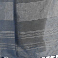 Handloom Bhagalpuri Cotton Linen Blend Two Dye Saree With Running Unstitched Blouse Piece - View 7