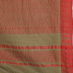 Bhagalpuri Handloom Kota Silk Temple Border Saree And Variation Of Colors With Striped Blouse Piece - View 3
