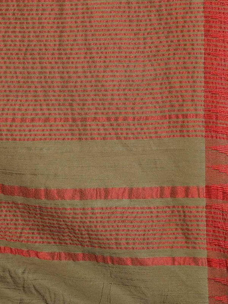 Bhagalpuri Handloom Kota Silk Temple Border Saree And Variation Of Colors With Striped Blouse Piece - View 3