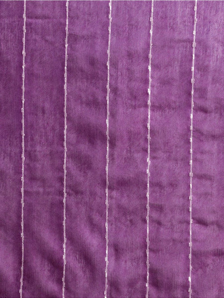 Perpureus Purple women's Kota Art Silk Bhagalpuri Saree With Blouse Piece - View 3