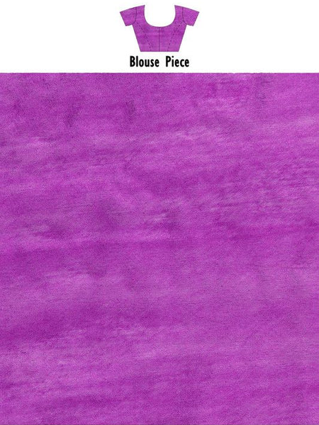 Electric Purple Bhagalpuri women's Kota Art Silk Saree With Blouse Piece - View 5