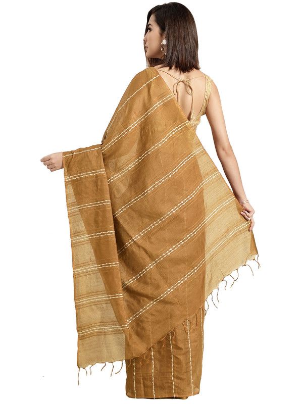 Bhagalpuri women's Kota Art Silk Saree With Blouse Piece - View 2