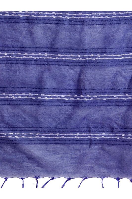 Blue women's Kota Art Silk Bhagalpuri Saree With Blouse Piece - View 7