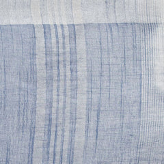 Powder Blue women's Bhagalpuri Handloom Linen Blend Tie-Dye (Sibory Dye) Saree With Running Unstiched Blouse Piece - View 5