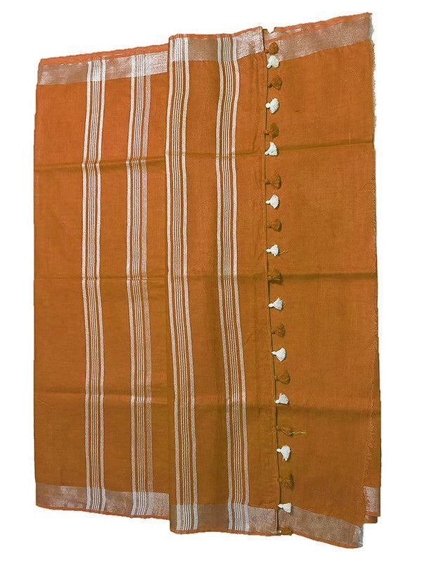 Bhagalpuri Linen Saree With Blouse Piece