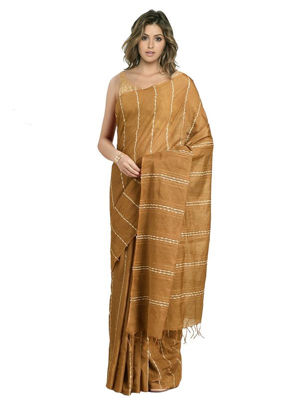 Bhagalpuri women's Kota Art Silk Saree With Blouse Piece