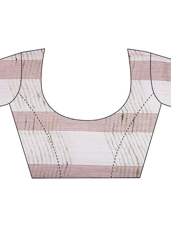 Bhagalpuri Kota Doria Silk Semi Transparent Saree With Unstiched Blouse Piece - View 7