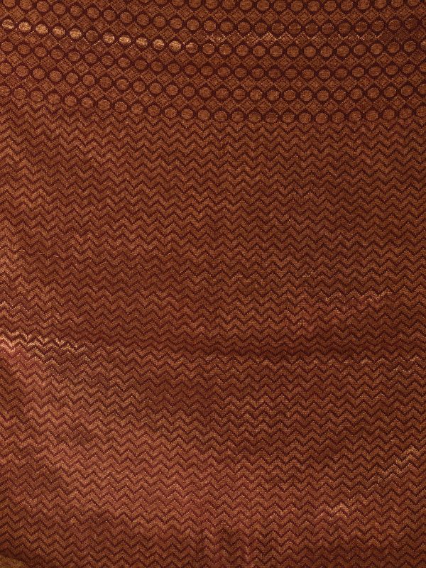 Maroon Red Cotton Tissue Silk Designer Handloom Bhagalpuri Saree - View 7