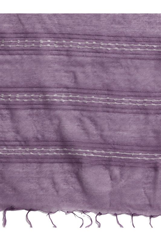 Pomp Violet Bhagalpuri women's Kota Art Silk Saree With Blouse Piece - View 7