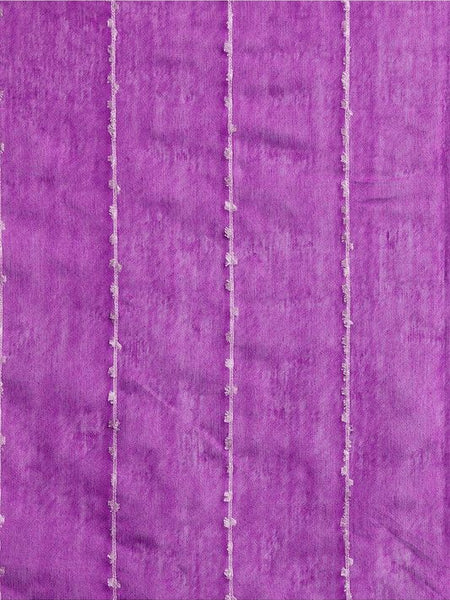 Electric Purple Bhagalpuri women's Kota Art Silk Saree With Blouse Piece - View 4