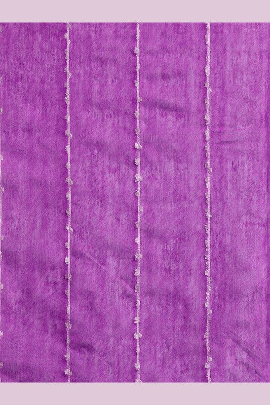 Electric Purple Bhagalpuri women's Kota Art Silk Saree With Blouse Piece - View 4