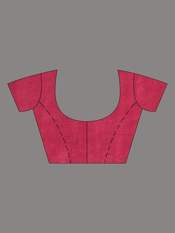 Handloom Multi Dye Bhagalpuri Semi Tussar Silk Saree with Blouse Piece (Troit_Grey & Poppy_Pink) - View 6