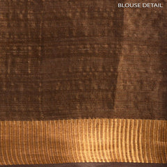 Tissue Linen Handloom Two Dye Saree - View 6