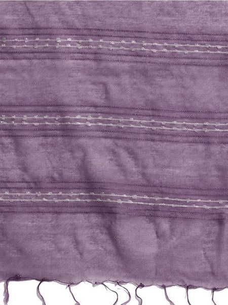 Pomp Violet Bhagalpuri women's Kota Art Silk Saree With Blouse Piece - View 4