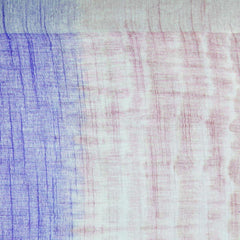 Slate Blue & Han Pink women's Bhagalpuri Handloom Cotton Linen Slub Blend Tie Two Dye (Sibory Two Dye) Saree With Running Unstitched Blouse Piece - View 6