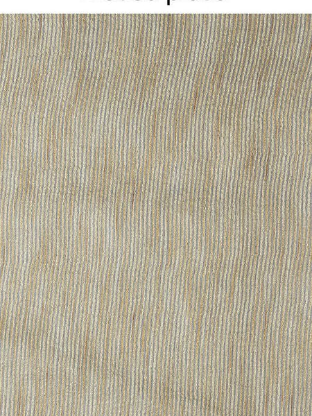 Striped Handloom Bhagalpuri Kota Silk Bollywood Saree (Grey) - View 2