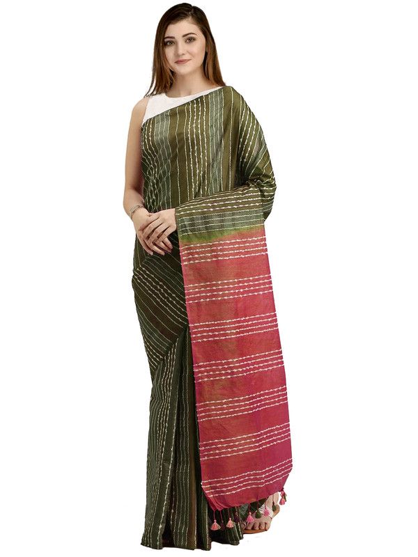 Kota Art Silk Saree With Blouse Piece