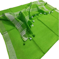 Bhagalpuri Linen Saree With Blouse Piece - View 3