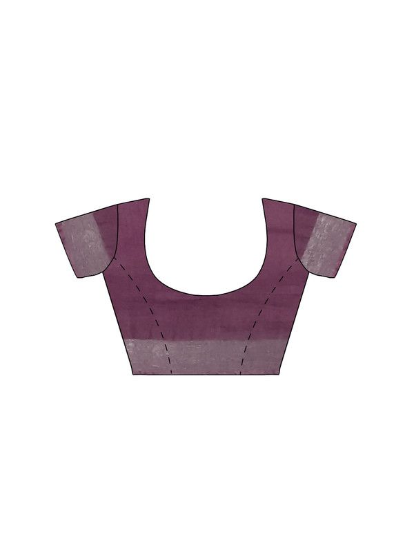 Quinacridone Magenta women's Bhagalpuri Handloom Linen Blend Saree And Variation Of Colors With Running Unstiched Blouse Piece - View 3