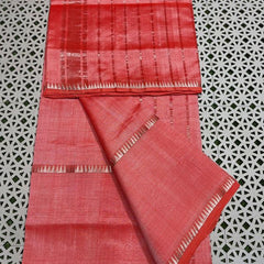 Cotton Handloom Mangalagiri Silk Saree with Temple Border (100205 Contesseia)
