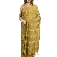 Citron Bhagalpuri women's Kota Art Silk Saree With Blouse Piece