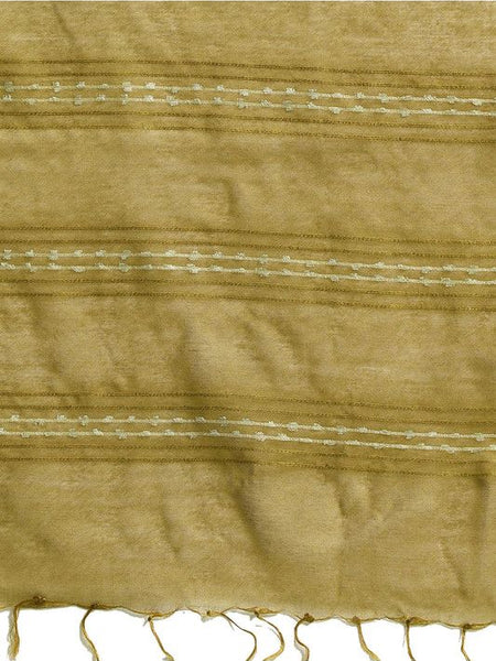Citron Bhagalpuri women's Kota Art Silk Saree With Blouse Piece - View 4