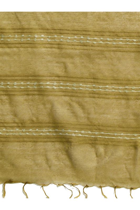 Citron Bhagalpuri women's Kota Art Silk Saree With Blouse Piece - View 4