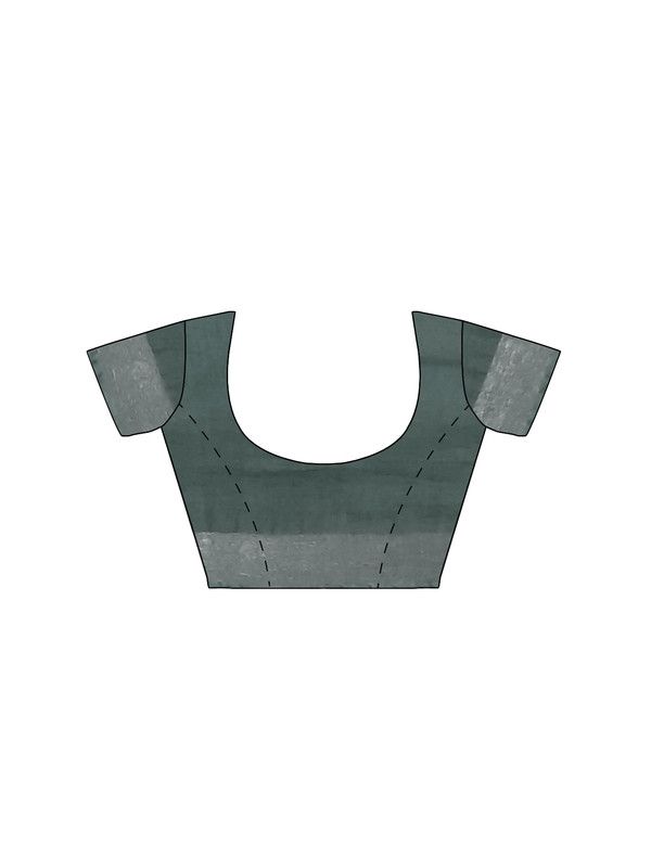 Hooker's Green women's Bhagalpuri Handloom Linen Blend Saree And Variation Of Colors With Running Unstiched Blouse Piece - View 6