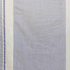 Off-White women's Bhagalpuri Handloom Kota Silk Temple Border Saree And Variation Of Colors With Striped Blouse Piece - View 5