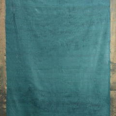 Munga Silk Tussar Blend Bhagalpuri Handloom Moonstone Cyan Saree - View 5