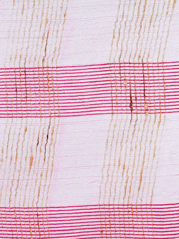 Bhagalpuri Kota Doria Silk Semi Transparent Saree With Unstiched Blouse Piece - View 3