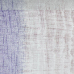 Ultra Violet & Fallow Brown women's Bhagalpuri Handloom Cotton Linen Slub Blend Tie Two Dye (Sibory Two Dye) Saree With Running Unstitched Blouse Piece - View 6