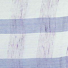 Amethyst Violet women's Bhagalpuri Kota Doria Silk Semi Transparent Saree With Unstiched Blouse Piece - View 4