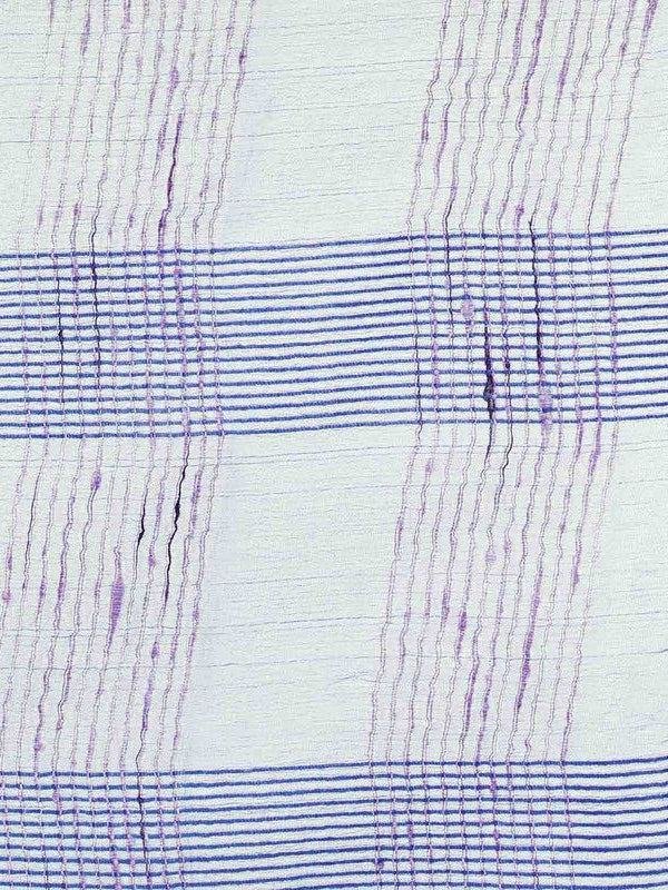 Amethyst Violet women's Bhagalpuri Kota Doria Silk Semi Transparent Saree With Unstiched Blouse Piece - View 4